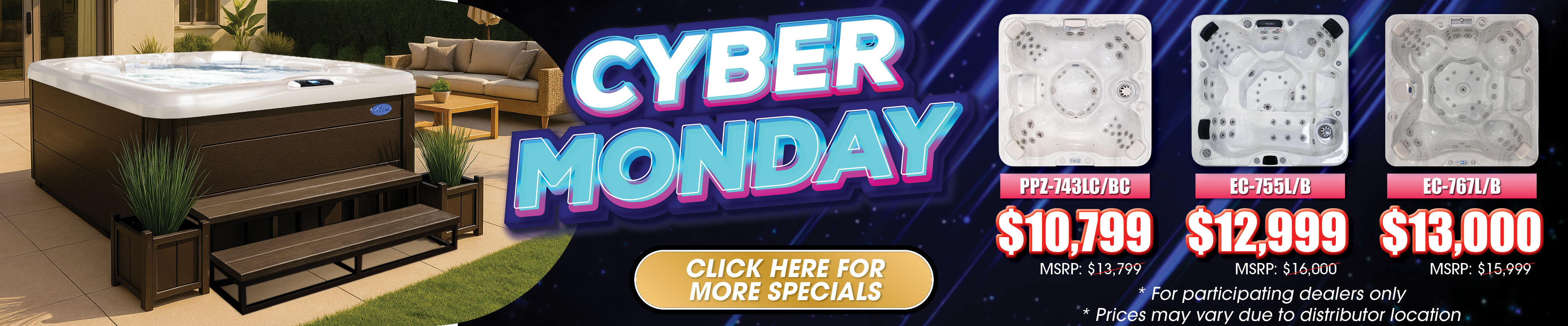 Calspas hot tub being used in a family setting - Racine